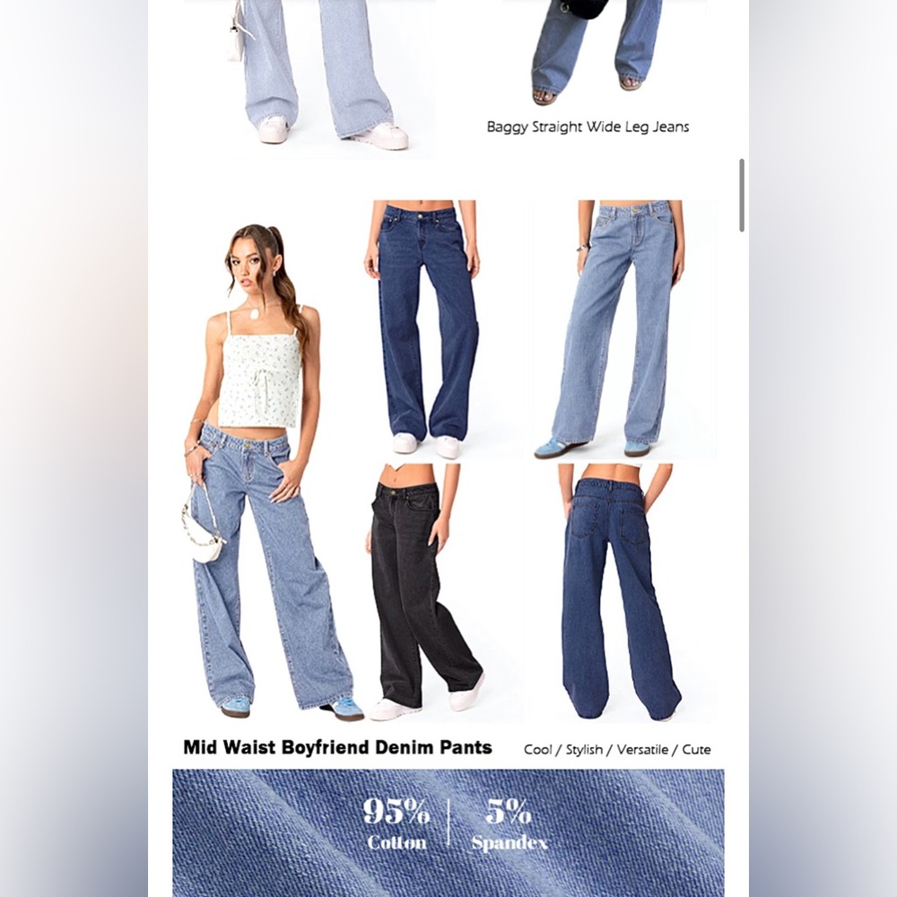 Mid Rise Denim Jeans - Picture 6 of 6